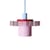 Suspension Gigi Dolce rose n°1 / Ø 28 x H 21 cm - Plastique recyclé, fabriqué en France - Warren & Laetitia