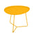 Table basse Cocotte métal jaune / L 55 x H 43,5 cm - Plateau amovible - Fermob