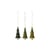 Jayli Bauble wood green / Set of 3 - H 11.5 cm - Bloomingville