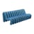 Canapé droit Extra Bold Sofa / 3 places - L 224 cm (12 tubes) - Moustache