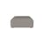 Pouf d'extérieur Arke tissu gris / Canapé de jardin modulable - 90 x 90 cm - Bolia