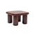 Table basse Bilbao bois rouge / 83 x 83 x H 45 cm - Mogg