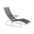 Transat inclinable Click Sunlounger plastique noir / 7 positions - Houe