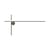 Coordinates W2 Wall light grey silver metal LED / 80 x 40 cm - Flos
