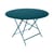 Klapptisch Bistro metall blau / Ø 117 cm - mit Sonnenschirmloch - Fermob