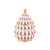 Boîte à biscuits Delight céramique rouge / Décoré à la main - Ø 19 x H 28 cm - Alessi