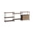 Étagère Shelving System – s.85.3.B bois marron / L 239 x H 85 x Prof. 35 cm - MOEBE