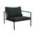Fauteuil rembourré Avon métal tissu vert - Houe