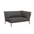Divano da giardino modulare Level 2 tessuto grigio / Schienale extra morbido - Angolo destro - L 139 x P 92,5  cm - Houe