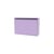 Meuble à chaussures Hide bois violet / L 69,6 x H 46,8 x Prof. 20 cm - MONTANA