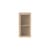 Portaoggetti da parete Case legno naturale / L 35 x H 70 cm - 1 porta vetro scanalato - Bolia