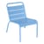 Sedia lounge Luxembourg metallo blu / Sedile basso - Fermob