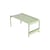 Banc Luxembourg métal vert / Table basse - 86 x 43 x H 40 cm - Fermob