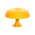Nessino Table lamp plastic material yellow / Ø 32 x H 23 cm - Reissue 1960s - Artemide