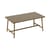 Table rectangulaire Fred's métal marron / 170 x 90 cm - 6 personnes - Fatboy
