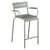 Chaise de bar Luxembourg Bridge métal vert / H 69,5 cm - Accoudoirs - Fermob