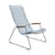 Fauteuil bas Click Lounge plastique bleu / Dossier haut - Houe