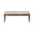 Panchina Spindle legno marrone / 150 cm - Teck riciclato - Ethnicraft