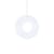 Sospensione Iris Vertical tessuto bianco / LED - Ø 60 cm - Dix Heures Dix
