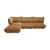 Ecksofa Sumo Corner textil braun / 4 Sitze - 301 x 204,5 cm / Recycelter Velours - Fatboy