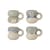 Tazza Luna ceramica blu / Set di 4 - 400 ml - Bloomingville