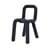 Chaise rembourrée Bold Sparkling tissu bleu / pailleté - Moustache