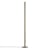 Chiaroscura Floor lamp metal / H 183 cm - Aluminium - Foscarini