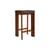Chisel 30 Low High stool leather brown / Height: 65 cm - Leather upholstery - Hay