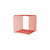 Scaffale Panton Wire Single Cube metallo arancione / 34,8 x H 34,8 x P 34,8 cm - Verner Panton, 1971 - MONTANA