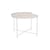 Tavolino Edge metallo bianco / Poignée rabattable -Ø 62 x H 46 cm - Houe