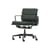 Soft Pad EA 217 Armchair on casters leather green / Eames, 1969 - Vitra