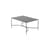 Couchtisch Toscana metall grau / 76 x 52 cm - Unopiu