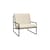 Fauteuil rembourré Desert tissu blanc - Ferm Living