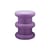 Tabouret Pilastro plastique violet / H 46 x Ø 35 cm - By Ettore Sottsass - Kartell