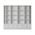 Bibliothèque Stacked bois gris / Configuration 1 - L 262 x H 228 cm - Muuto