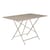 Table pliante Bistro métal beige / 117 x 77 cm - 6 personnes - Trou parasol - Fermob