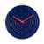 Minos Wall clock ceramic blue / Ceramic - Ø 42 cm - raawii