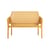 Banc avec dossier Net jaune / Empilable - L 116 cm - NARDI