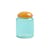 Boîte Puffy verre multicolore / Ø 12 x H 17,5 cm - & klevering