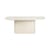 Elements Oval table composite material white / 200 x 143 cm - 8 people / Microcement - Ethnicraft