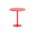 Week-end Round table metal red / Ø 70 cm - Aluminium - Petite Friture