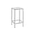 Sgabello alto Alu Stool metallo / Pannello Pannello medium - H 65 cm - valerie objects