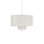 Sospensione Margin tessuto bianco / Ø 68 x H 44,5 cm - NEW WORKS