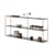 Bibliothèque Slim Irony métal noir / L 180 x H 82 cm - Métal - Zeus