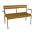 Panca con schienale Luxembourg metallo giallo / 2 posti - L 131 cm - Fermob
