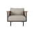 Poltrona imbottita Corbey tessuto beige - Ethnicraft