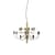 2097 Pendant gold metal / 18 frosted bulbs INCLUDED - Ø 69 cm - Flos