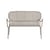 Banquette Week-end métal beige / Aluminium - L 114 cm - Petite Friture
