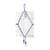 Miroir mural Shibari Rectangle verre bleu / L 50,5 x H 69 cm - Moustache