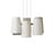 Sospensione Fiesta LED tessuto bianco / 6 Paralumi - Ø 77 cm - Dix Heures Dix